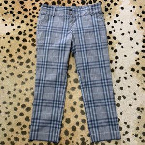 Burberry Brit, Blue/gray paled cotton cropped pants